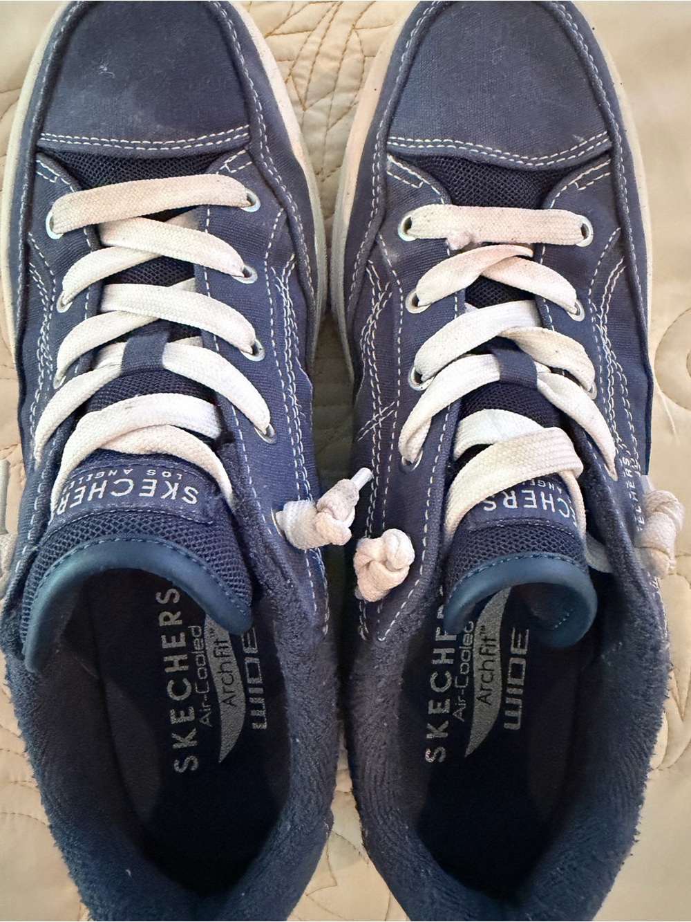 Skecher Ladies Slip In Canvas Sneakers